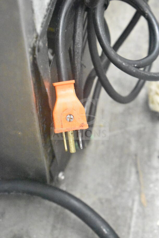2022 Coldline SMP-36 sandwich prep table plug, orange, part of electrical cord, 115V, 1 phase, condition unknown.