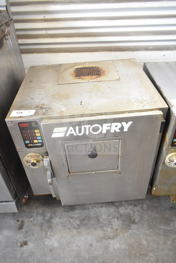 Autofry MTI-10 commercial ventless fryer, used condition, 240 volts, 1 phase, stainless steel exterior with control panel.