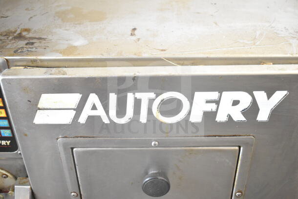Autofry MTI-10 ventless fryer, visible wear, stainless steel, 240V, 1 Phase, commercial use, branding on front panel.