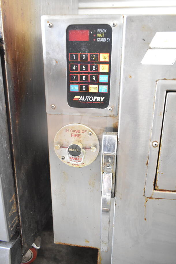 Autofry MTI-10 Ventless Fryer, 240V, 1 Phase, features keypad control, Ansul fire system; commercial use, stainless steel.
