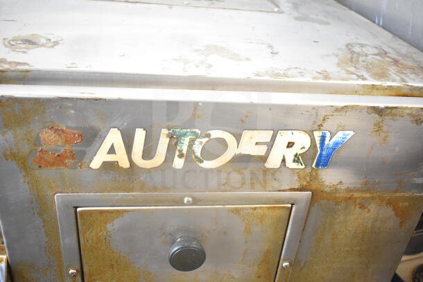 Autofry FFG-10 ventless fryer, commercial electric, 208/240V, rusted exterior, branded logo visible.