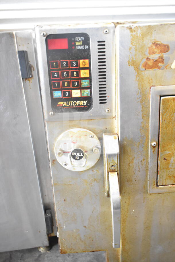 Autofry FFG-10 commercial ventless fryer, electric, 208/240V, visible wear on control panel, stainless steel body.