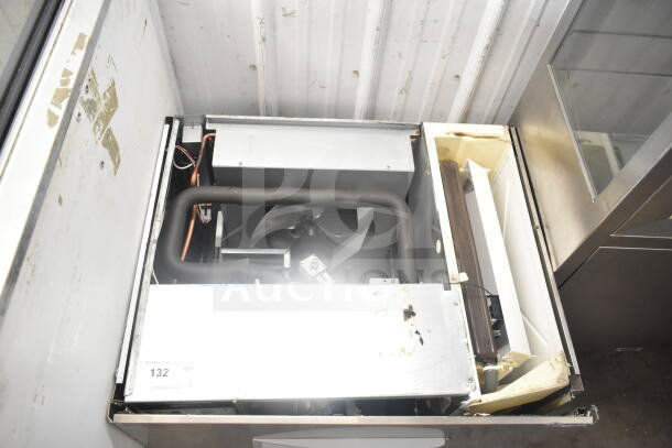 2019 Scotsman C0530MA-1E commercial ice machine head, 115 volts, 1 phase, visible wear, fan and internal components shown.