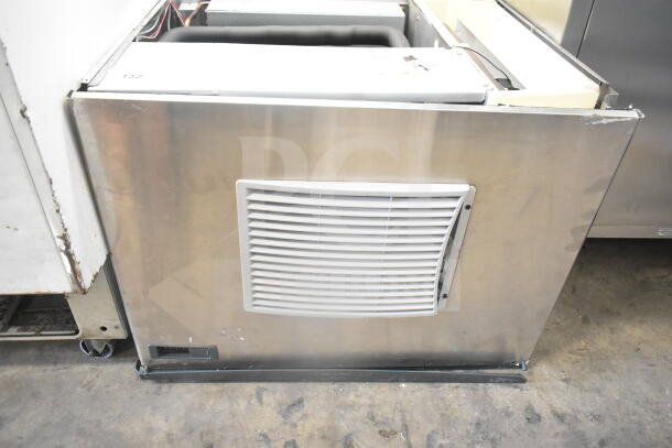 2019 Scotsman C0530MA-1E commercial ice machine head, 115V, 1 phase, stainless steel exterior, visible wear on corners.