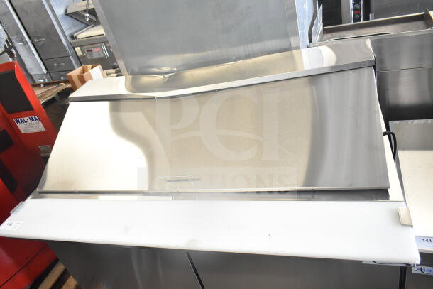 Brand new Avantco 178ZPT60MHC prep table, scratch and dent model, stainless steel, 115V, 1 phase, mega top design.