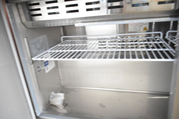 Brand new Avantco 178ZPT60MHC commercial sandwich prep table, 115V, scratch and dent condition, features spacious interior.