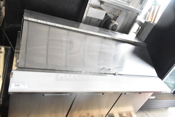 Brand new Avantco 178APT71MHC Commercial Sandwich Prep Table, stainless steel, 115V, minor scratches.