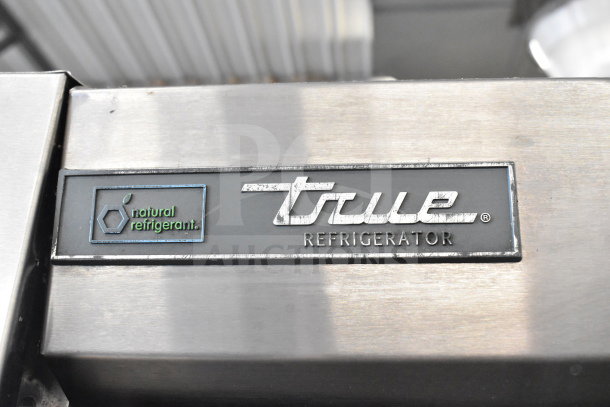 True T-35-HC Commercial Cooler, 2018 model, two-door, on casters, natural refrigerant label, 115 volts, 1 phase.
