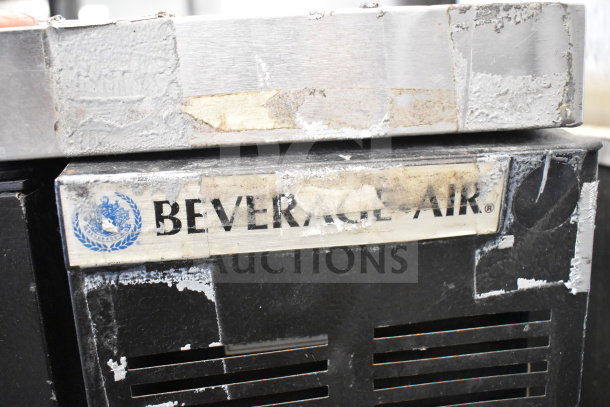 Beverage Air DD48HC-1-B-138 kegerator, visible wear, branded label partially intact. Commercial use, 115V, 1 Phase.
