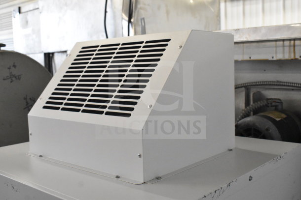 Johnson Controls Isoclean CM air filter on casters, 120V, 1 phase, commercial use, shown in clean condition.