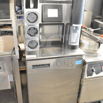 Multiplex MA-8-1US Commercial Blend In Cup Workstation with single door undercounter cooler, 115V, 1 Phase.