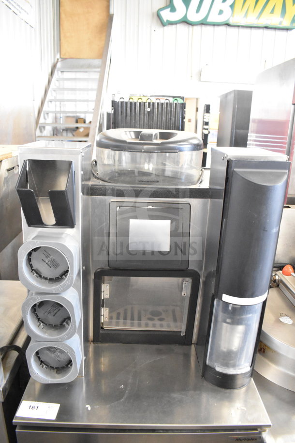 Multiplex MA-8-1US commercial blend in cup workstation with single door undercounter cooler, 115V, 1 phase, excellent condition.