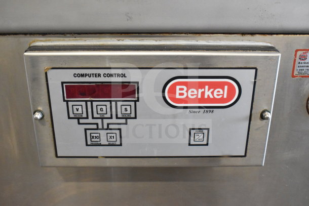 Berkel 400-A commercial vacuum sealer, computer control panel, on casters, 208V, 3 phase, stainless steel, used condition.