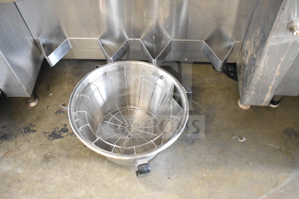 Fetco CBS-62HSt commercial double coffee machine with brew basket, stainless steel, countertop model, 120V, visible wear.