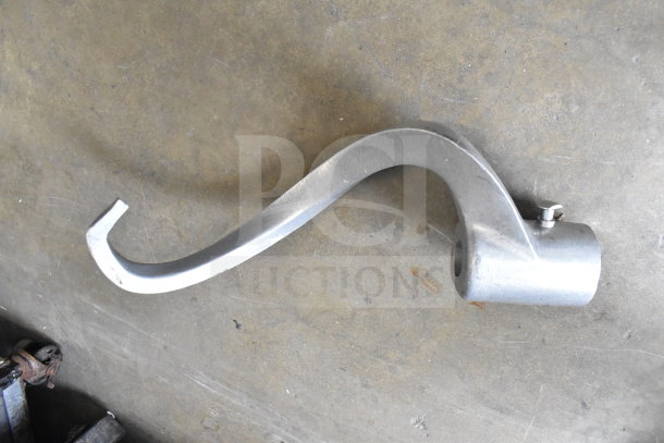 Berkel FMS60 dough hook attachment, metallic finish, good condition, compatible with 60 Quart planetary dough mixer.