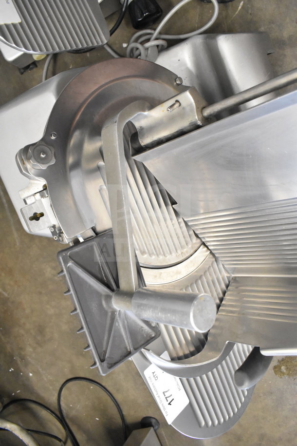 Hobart Commercial Countertop Meat Slicer, 120 volts, 1 phase. Stainless steel, excellent condition.