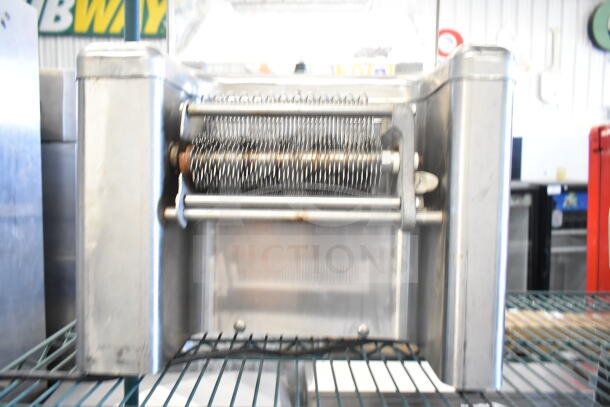 Biro Sir Steak meat tenderizer, commercial countertop model, electric, 115V, 1 phase, stainless steel, well-maintained.