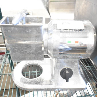 2017 Omcan GR-IT-0746 cheese grater, commercial countertop model, 110V, 1-phase, good condition, visible control dial.