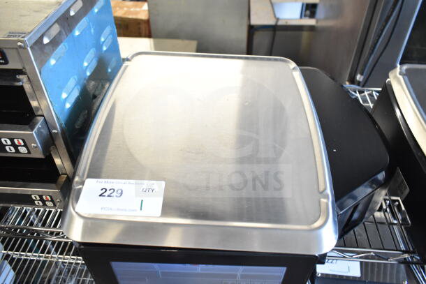 2017 Hobart HTi-7LH26 commercial countertop food portioning scale, stainless steel, tested working, no power cord.