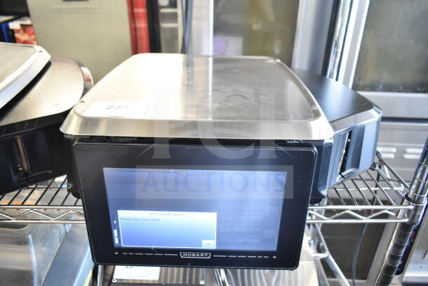 2020 Hobart HTi-7LH4W commercial food scale with touchscreen display, stainless surface, working condition. 120/208-240V, 1 Phase.