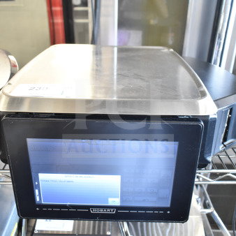 2020 Hobart HTi-7LH4W commercial food scale with touchscreen display, stainless surface, working condition. 120/208-240V, 1 Phase.