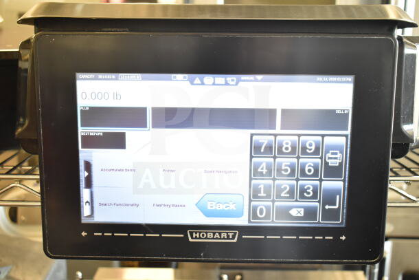 2020 Hobart HTi-7LH4W commercial countertop food portioning scale, digital display, tested and working condition.