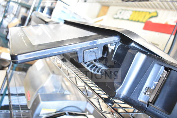 2020 Hobart HTi-7LH4W food portioning scale, commercial countertop model. Tested, working condition, black casing.