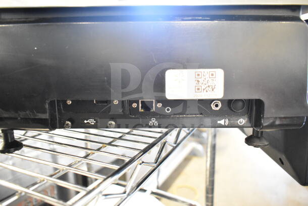 2020 Hobart HTi-7LH4W countertop scale, tested, black exterior, QR code visible, 120/208-240V, 1 phase.