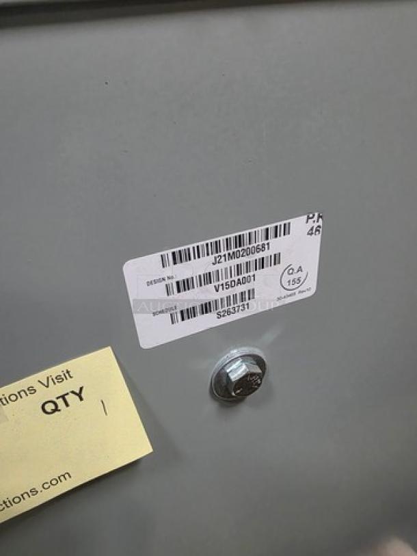 Eaton V48M28T1516 ventilated transformer, three-phase, 15 kVA, label shows primary voltage 480V, secondary 208Y/120V.