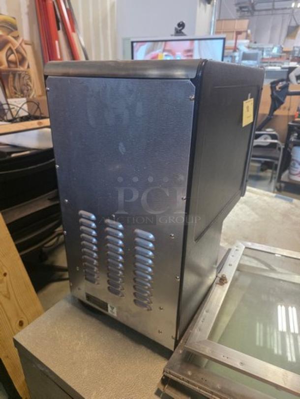 Star HPDE2 All Purpose Topping Warmer, 120V, black metal, Model HFDE2, used condition, side view.