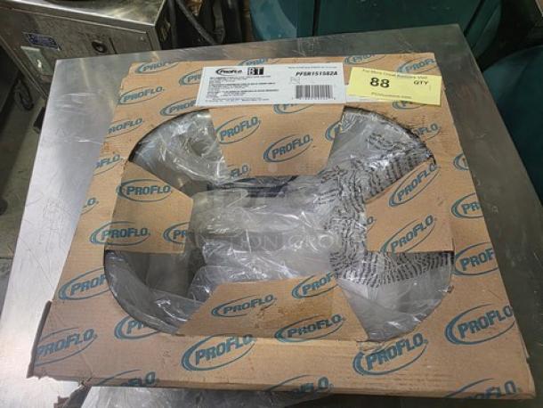 Proflo Self-Rimming Stainless Steel Single Bowl Bar Sink, Model PFSR151562A, in original packaging, unopened.