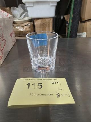 Libbey 2640115 Spiegelau Havanna 6 oz water tumbler glass, clear, excellent condition, lot includes multiple boxes.