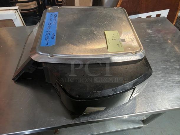 Hobart HT Series HTI-LH4 30 lb. price computing scale in use condition, visible label with MSRP $1,579.00.