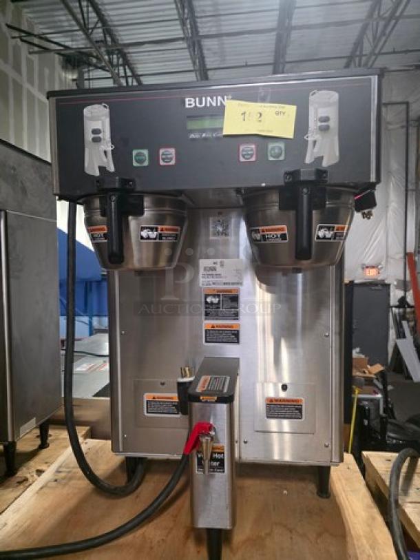 Bunn Digital Brew Dual TFC Coffee Maker, Model 34600.0039, dual-brew system, 120/208-240V, with control panel and labels.