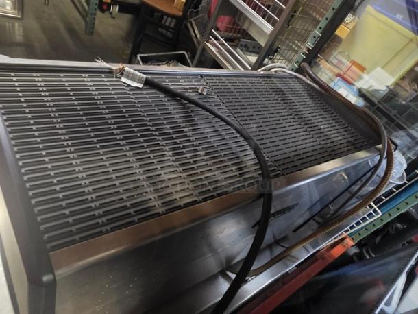 Rancilio CLASSE 7E 3GR Automatic Espresso Machine, silver, 220-240V, used; visible power cables, sleek design.