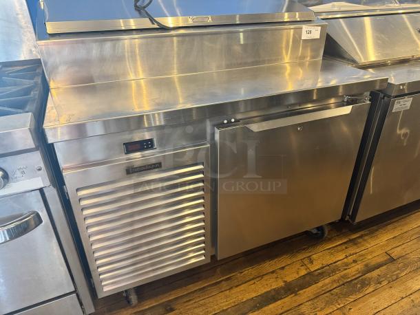 Traulsen 48" Pizza Prep-Table, Model TS048HT, stainless steel, digital control panel, in good condition.