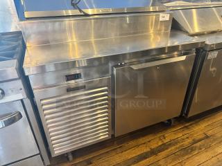 Traulsen 48" Pizza Prep-Table, Model TS048HT, stainless steel, digital control panel, in good condition.
