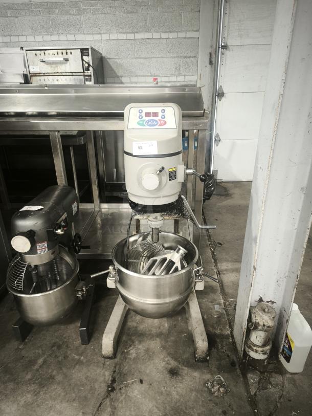 Globe SP30 30 qt planetary mixer, floor model. Includes stainless steel bowl and attachments, 1 hp, 115v, used condition.