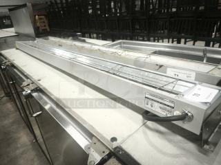 SENTINEL Glo-Ray Infrared Food Warmer RESH-72, 120V, 1800W. Features toggle controls, visible labels, used condition.