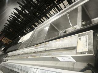 Hatco GRA-72 72" Glo-Ray Single Infrared Warmer, stainless steel, 208V, 1,275W, visible model label.