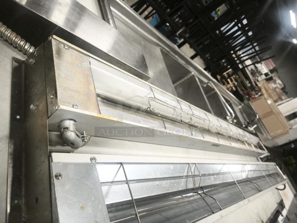 Hatco GRA-72 Glo-Ray 72" single infrared warmer, stainless steel with infinite controls, 208V, 1,275W, excellent condition.
