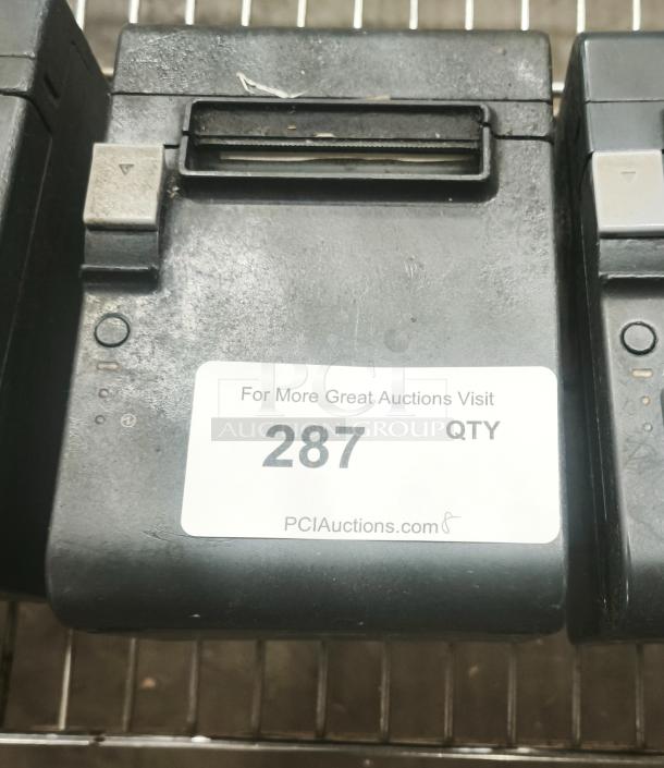 Epson thermal receipt printer for POS systems, used condition, marked with auction label "287".