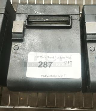Epson thermal receipt printer for POS systems, used condition, marked with auction label "287".