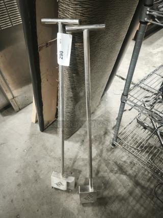 Black Rock Grill rock shovel for steak stones, stainless steel, excellent condition, two shovels with brand markings.