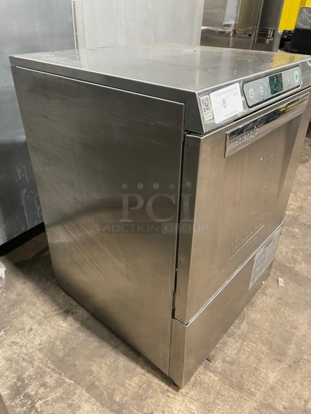 Hobart Advansys LXER stainless steel undercounter dishwasher, model LXER, electric, high-temp, 120/208-240V, used.
