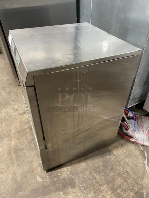 Hobart Advansys LXe LXER commercial stainless steel dishwasher, undercounter, high-temperature, 120/208-240V, used condition.