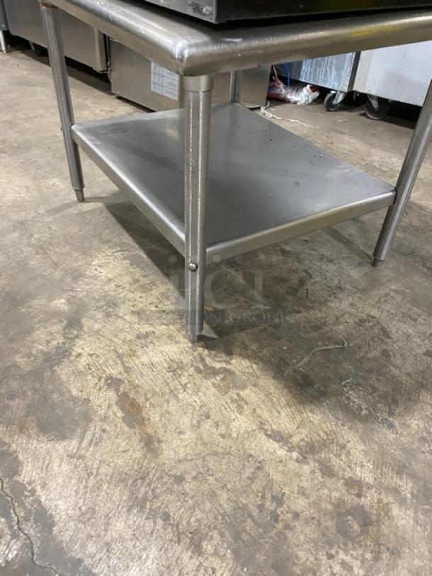 Star Max Series 36" stainless steel electric griddle with back and side splashes on a single undershelf equipment stand.