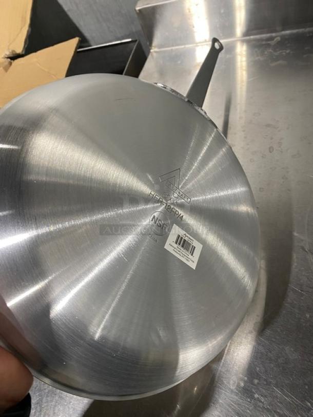 Adcraft Hercules Professional Series 12-inch Fry Pan, model HER12FP/4. Aluminum, NSF certified, new condition.