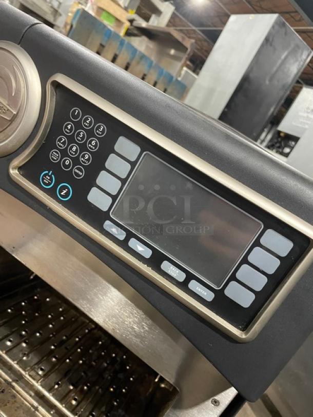 TurboChef Sota Series Rapid Cook Oven, Model NGO, black, digital controls, 208/240V, 1 Phase, on legs, durable condition.