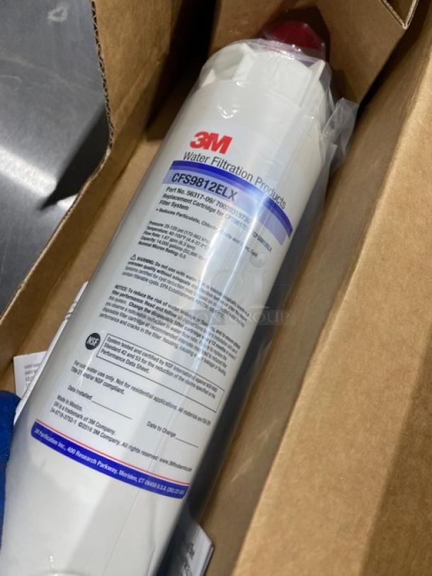 NEW 3M CFS9812ELX water filtration cartridge in box. Model CFS9812ELX, for commercial retrofit use. Sealed condition.